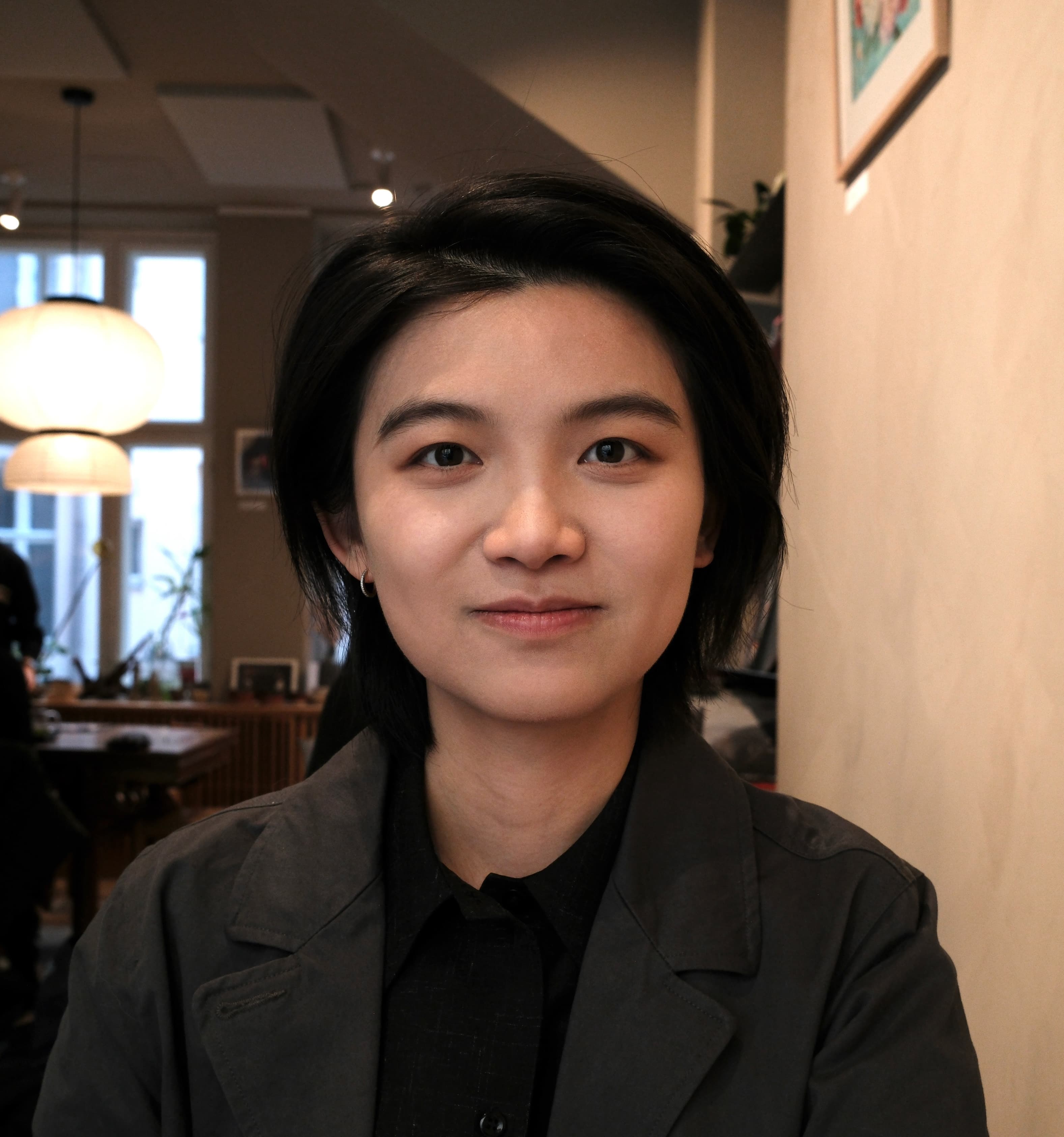 Jessie Li portrait indoors.