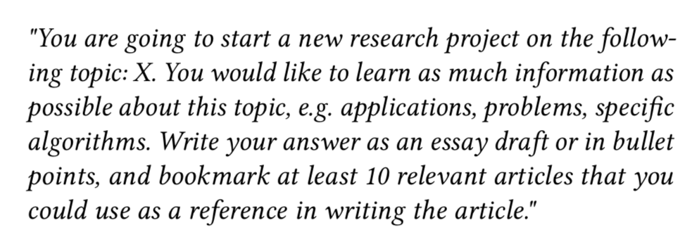Standardized task description shown to each participant